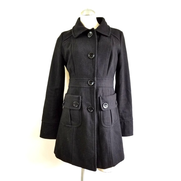 Anthropologie Jackets & Blazers - Tulle Anthropologie Size M Black Coat